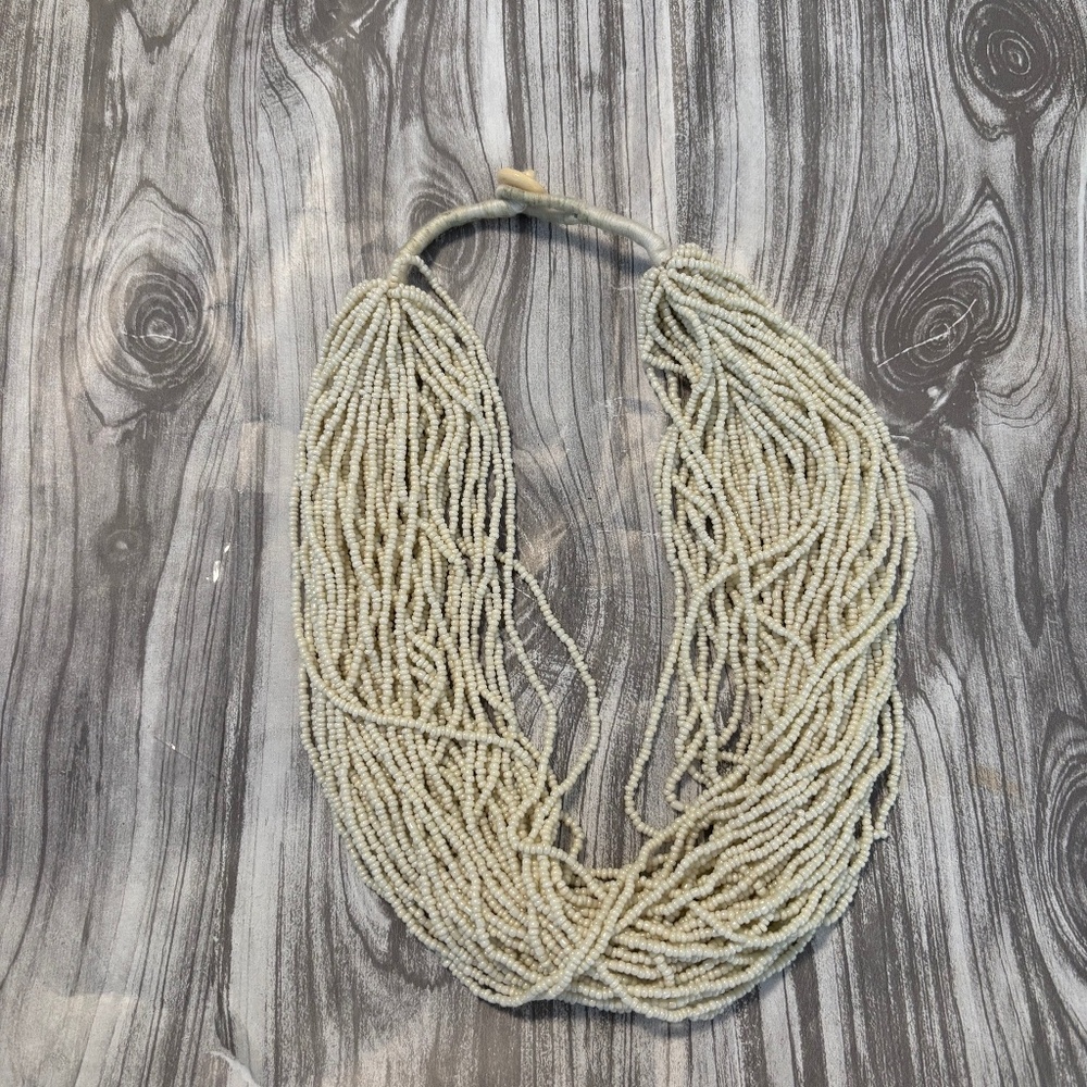 Layered Pearl Seed Bead Necklace